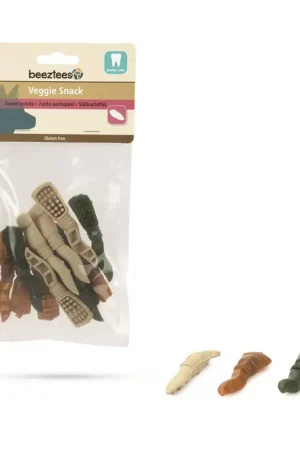 Beeztees Veggie Tandpasta Mix - Hondensnack - 7,5 cm - 12 Stuks Beperkt Aanbod